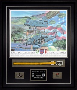 Military Shadow Box Example 3rd Battalion 160th Special Operations Regiment Framed Anniversary Print