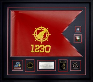 Transportation Guidon – 1230th Transportation Company Guidon Custom Framed