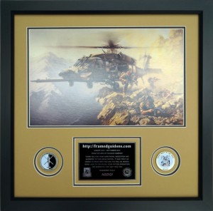 Black Hawk Special Delivery Custom Framed Military Print
