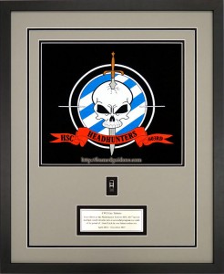 Framed Tee Shirt For Headquarters Support Company, 603rd Aviation