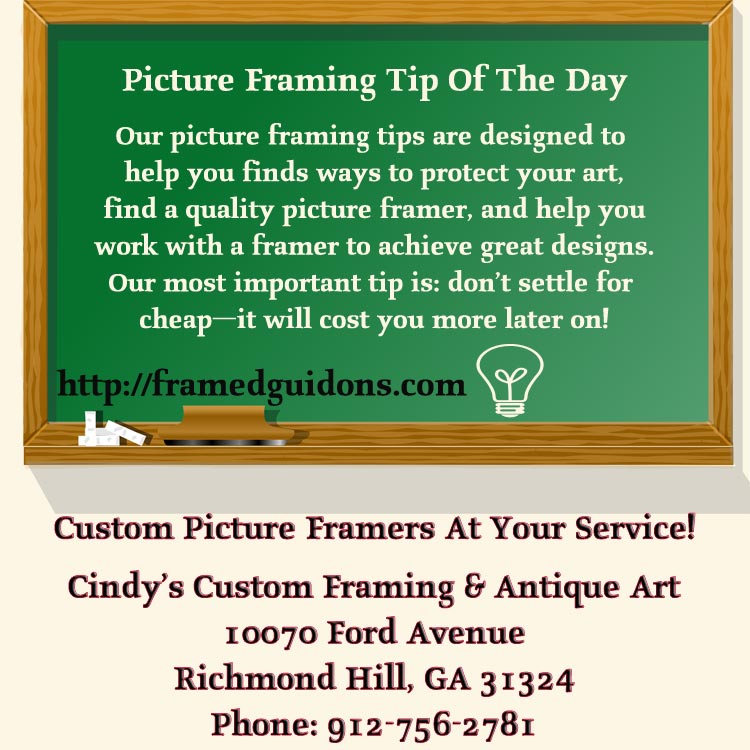 Picture Framing Tips by Framed Guidons Framed Guidons*